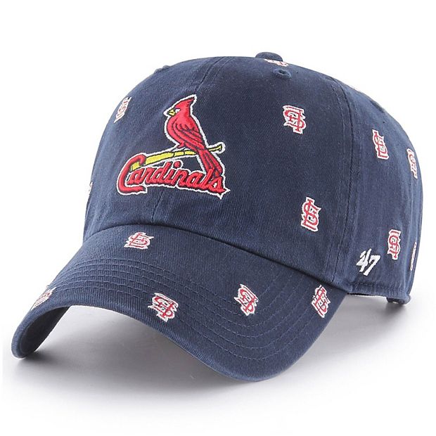 47 Brand Women's St. Louis Cardinals White Confetti Icon Clean Up  Adjustable Hat