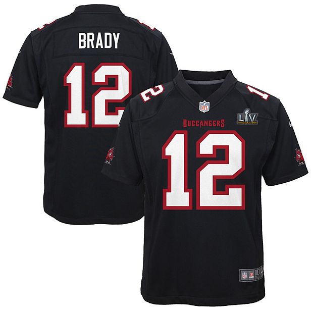 Youth Nike Tom Brady Black Tampa Bay Buccaneers Super Bowl LV Bound Game  Fashion Jersey