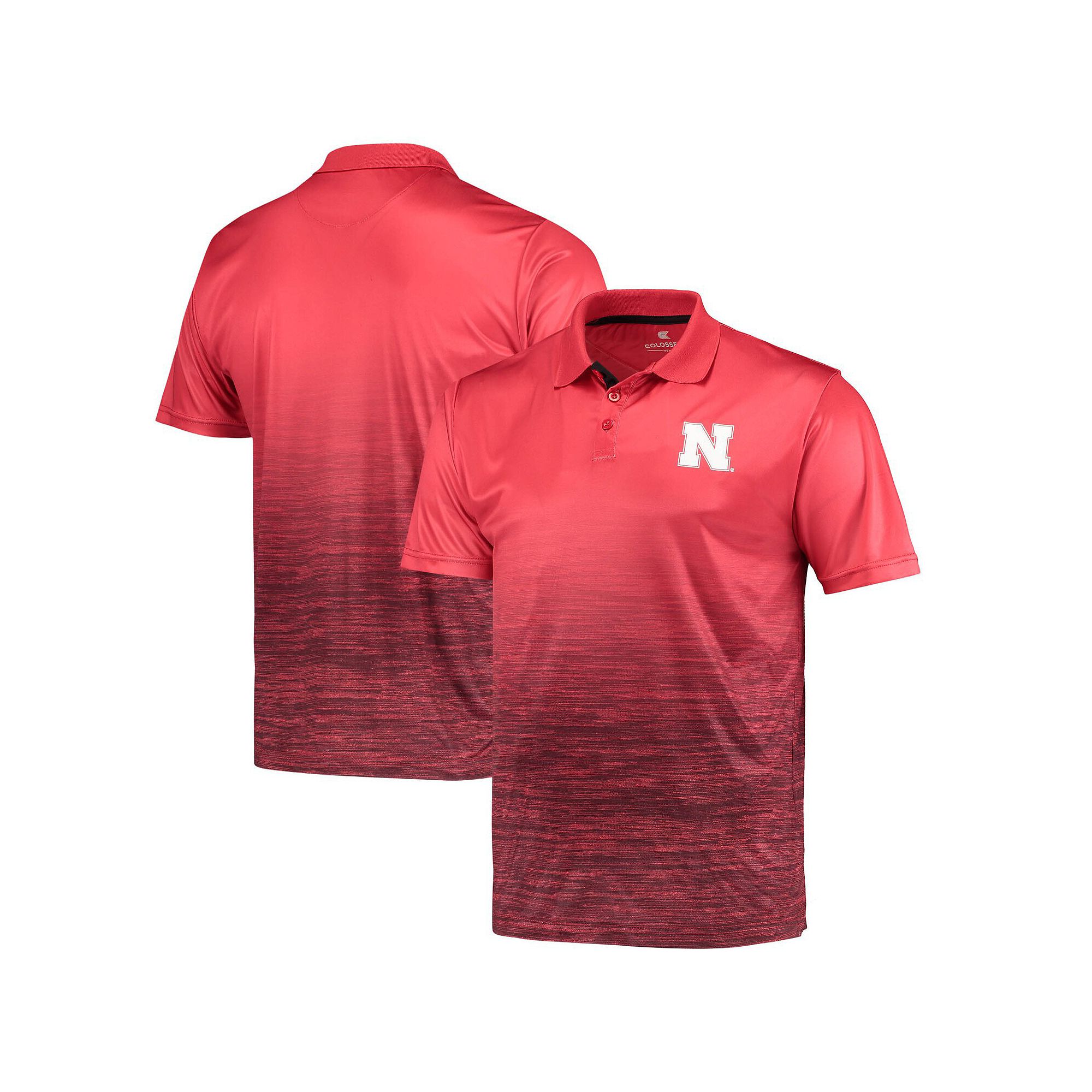 Mens Colosseum Scarlet Nebraska Huskers Marshall Polo, Size: Small, Red