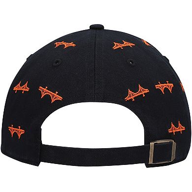 Women's '47 Black San Francisco Giants Confetti Clean Up Adjustable Hat