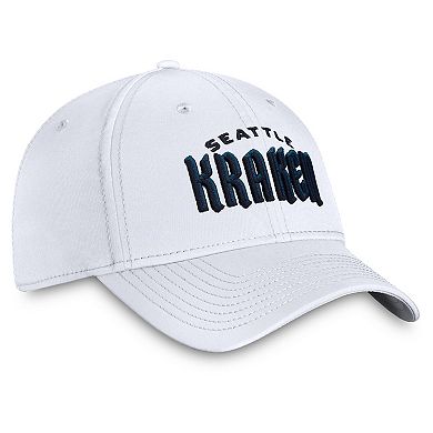 Men's Fanatics Branded White Seattle Kraken Wordmark Flex Hat