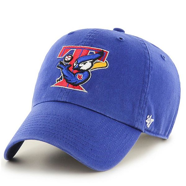 Men's '47 Royal Toronto Blue Jays Team Logo Cooperstown Collection Clean Up  Adjustable Hat