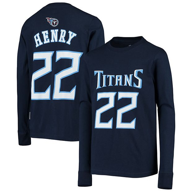 Youth Tennessee Titans Derrick Henry Navy Mainliner Player Name