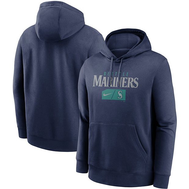 Nike Men's Seattle Mariners Blue V-Neck Pullover Jacket