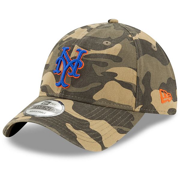 Men's New Era Camo New York Mets Tonal Woodland 9TWENTY Core Classic  Adjustable Hat