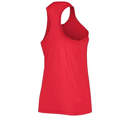 Women's Nike Red Georgia Bulldogs Arch & Logo Classic Performance Tank Top