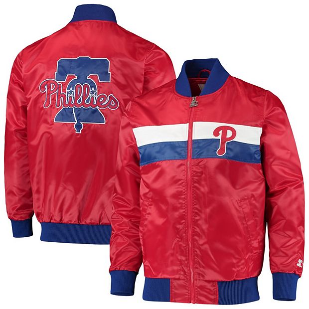 Men's Starter Red Philadelphia Phillies The Ambassador Full-Zip Jacket
