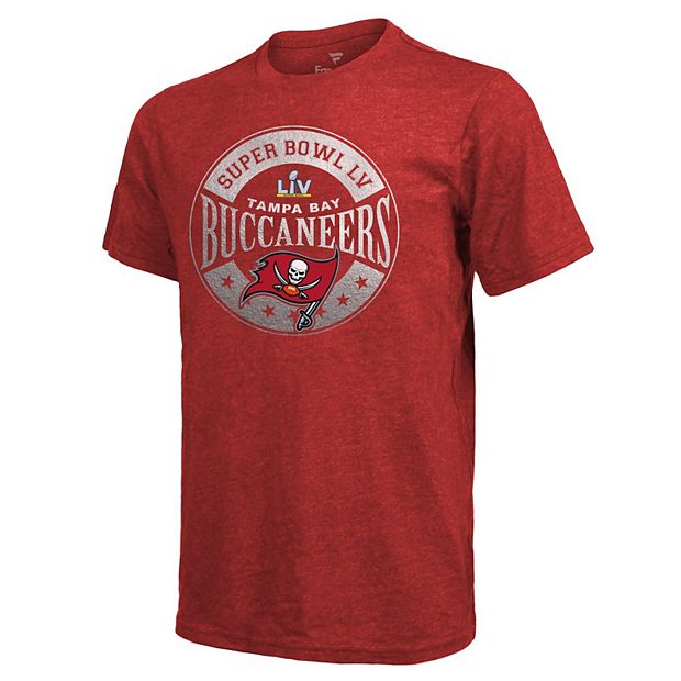 Men's Fanatics Branded Red Tampa Bay Buccaneers Super Bowl LV Bound In The  Zone Metallic T-Shirt