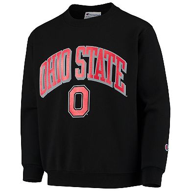 Youth Champion Black Ohio State Buckeyes Powerblend Pullover Sweatshirt