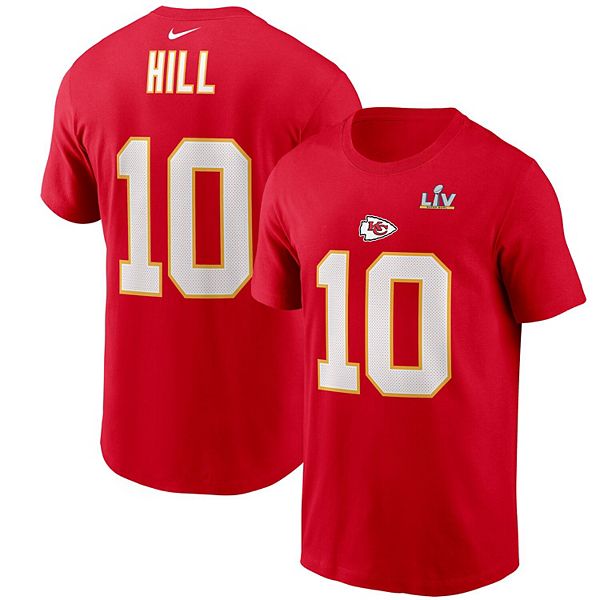 Men's Nike Tyreek Hill Red Kansas City Chiefs Super Bowl LV Bound Name ...