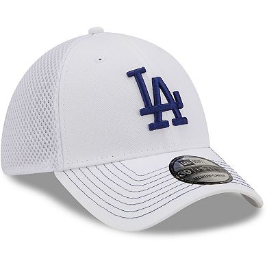 Men's New Era White Los Angeles Dodgers Team Neo II 39THIRTY Flex Hat