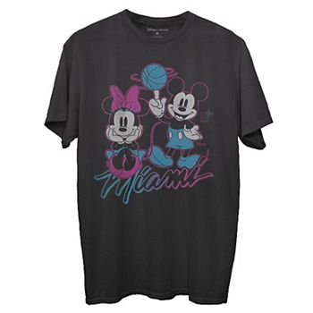 Men's Miami Heat Junk Food Gray Disney Mickey Team Spirit Long Sleeve  T-Shirt