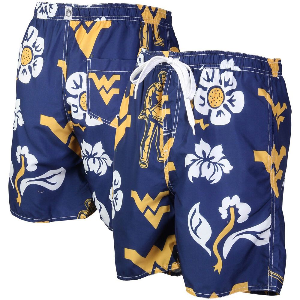Men's Wes & Willy Navy West Virginia Mountaineers Floral Volley