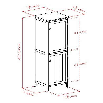 Winsome Brooke Jelly 2-Section Cupboard Floor Decor