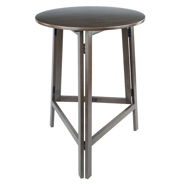 Winsome Torrence High Round Bar Table, Small Round Bar Table And Stools