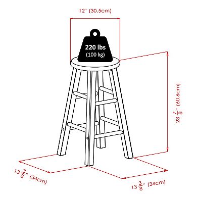 Winsome Element Counter Stool 2-piece Set