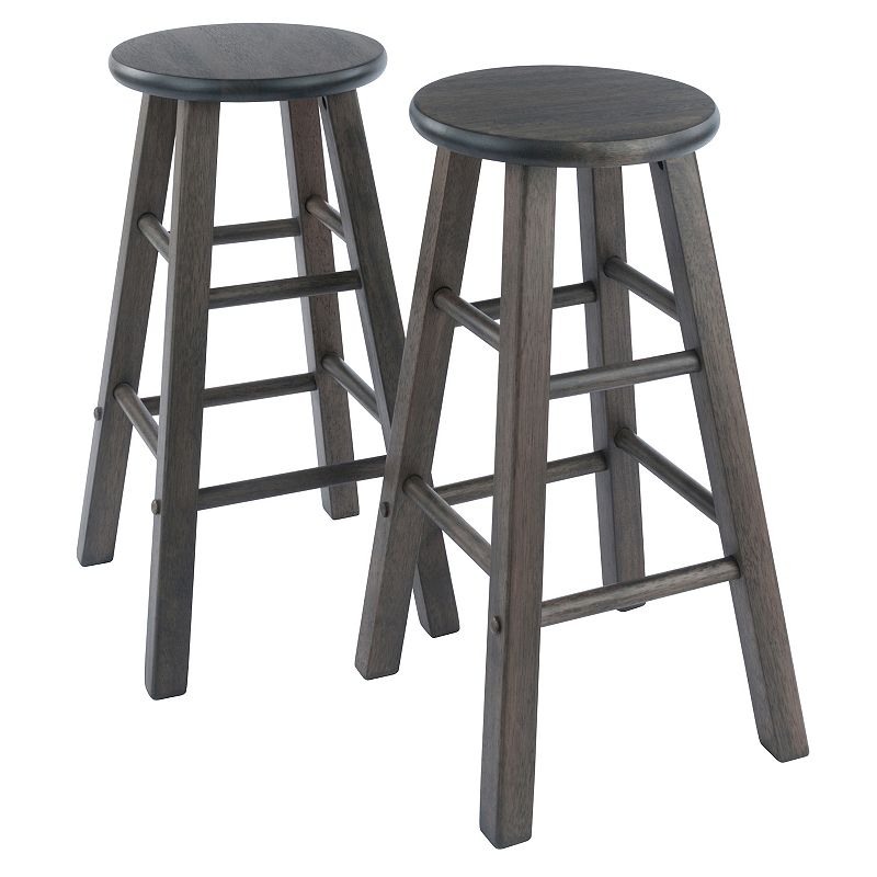 Winsome Element Counter Stool 2-piece Set, Grey