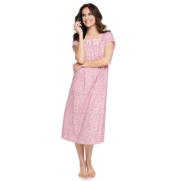 Women s Croft Barrow Short Sleeve Pintuck Nightgown