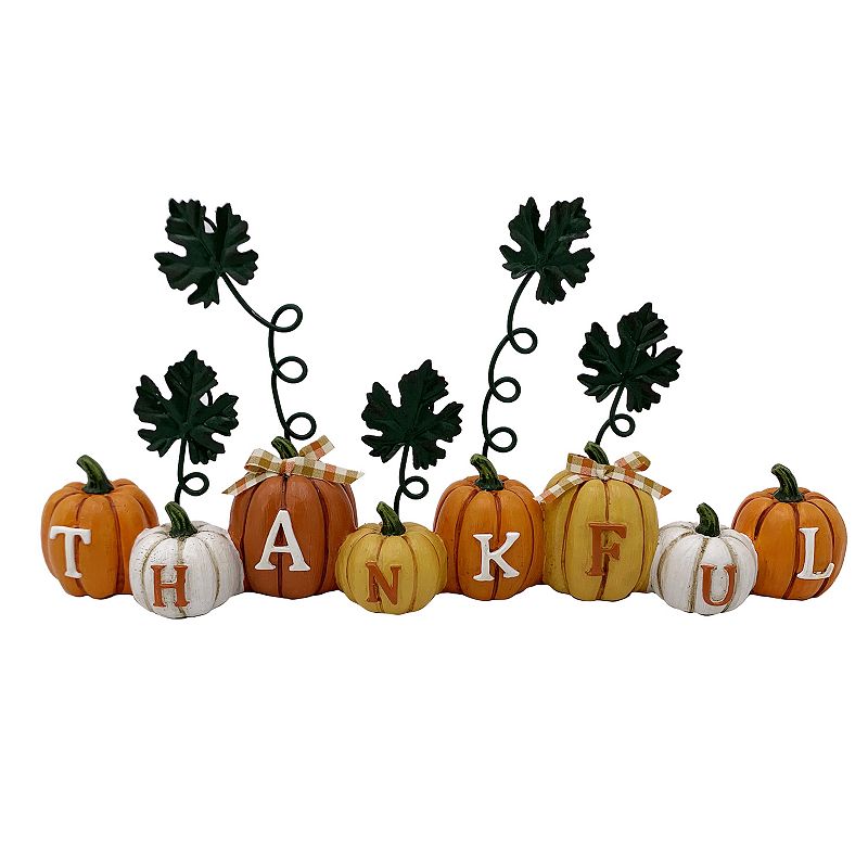 Celebrate Fall Together Pumpkin 4-Photo Clip Table Decor, Multicolor