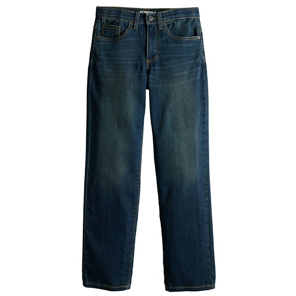 Boys 7-20 Sonoma Goods For Life® Flexwear Straight Jeans in Regular ...
