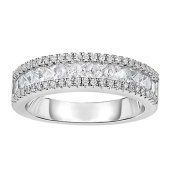 Oro Leoni Sterling Silver Cubic Zirconia Ring