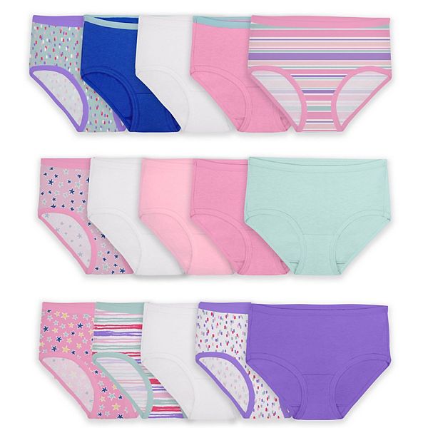 Girls 416 Fruit of the Loom® Signature Brief Panties 14+1 Bonus Pack