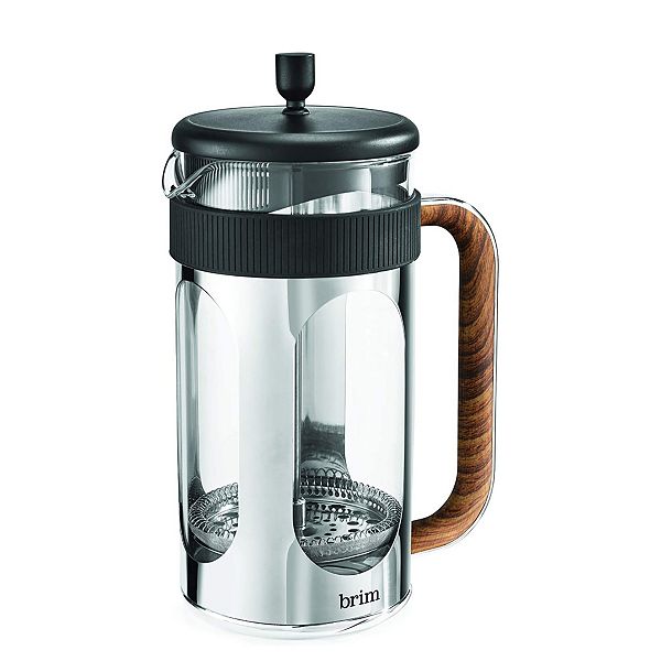 Brim 8-Cup French Press Coffee Maker with Wood Handle