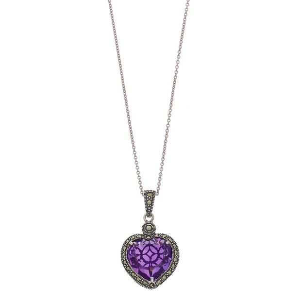 Kohls on sale amethyst necklace