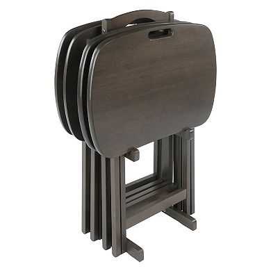 Winsome Lucca Snack Tray Table 5-piece Set