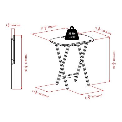 Winsome Lucca Snack Tray Table 5-piece Set