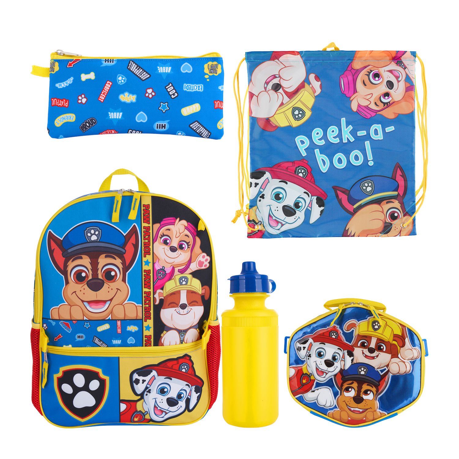 paw patrol bag and lunch box