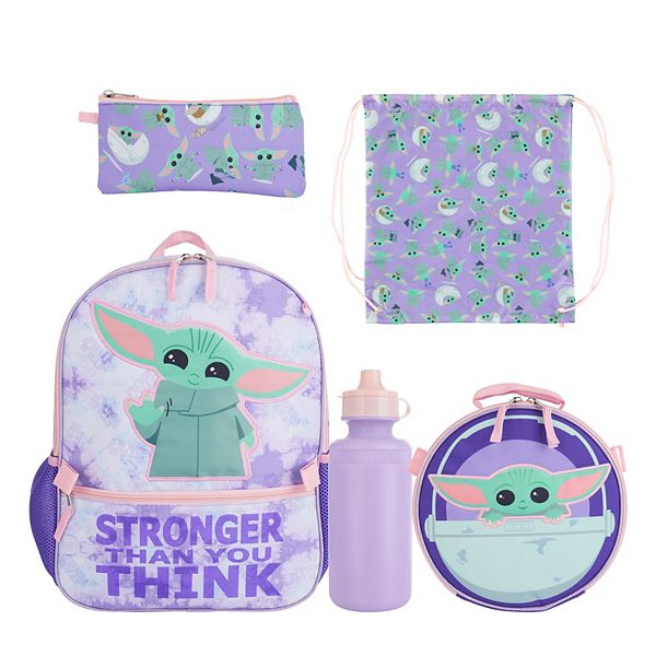 Bluey Girls & Boys Toddler 4 Piece Backpack Set for Kindergarten School Bag  with Front Zip Pocket Mesh Side Pockets Insulated Lunch Box Water Bottle  and Squish Ball Dangle