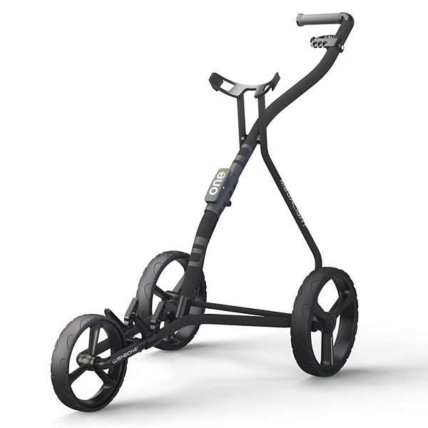 Wishbone ONE Megalite 3-Wheel Golf Bag Push Cart - Black