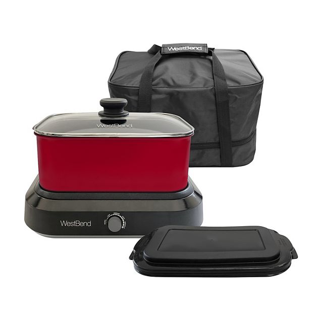 West Bend 84716 Black Oval Versatility Slow Cooker 