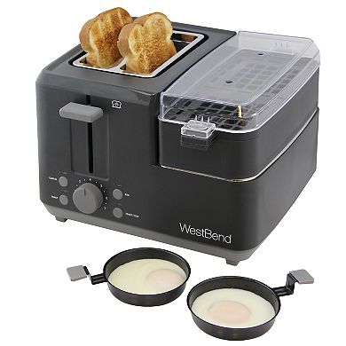 West Bend 2-Slice Breakfast Station Toaster & Egg Cooker