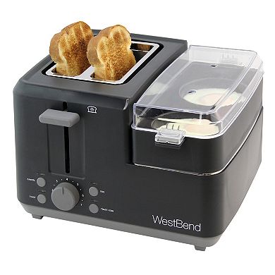 West Bend 2-Slice Breakfast Station Toaster & Egg Cooker