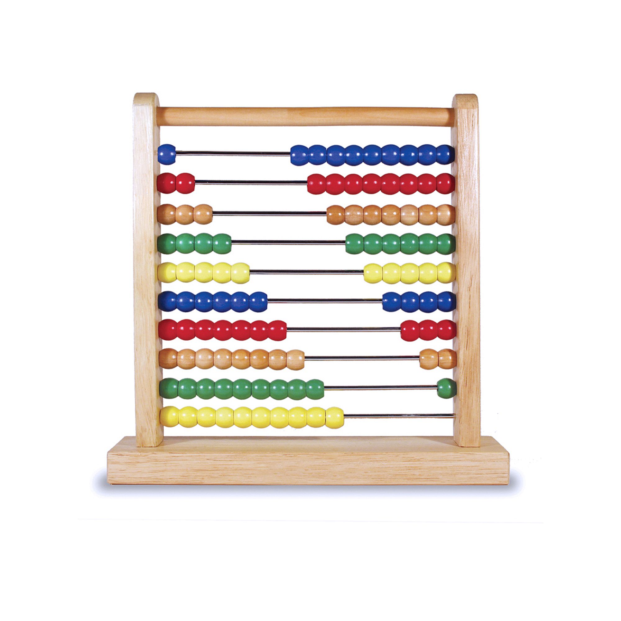 Melissa & Doug Abacus - Classic Wooden Educational Counting Toy With 100 Be