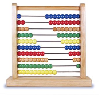 Melissa & Doug Abacus - Classic Wooden Educational Counting Toy With 100 Beads