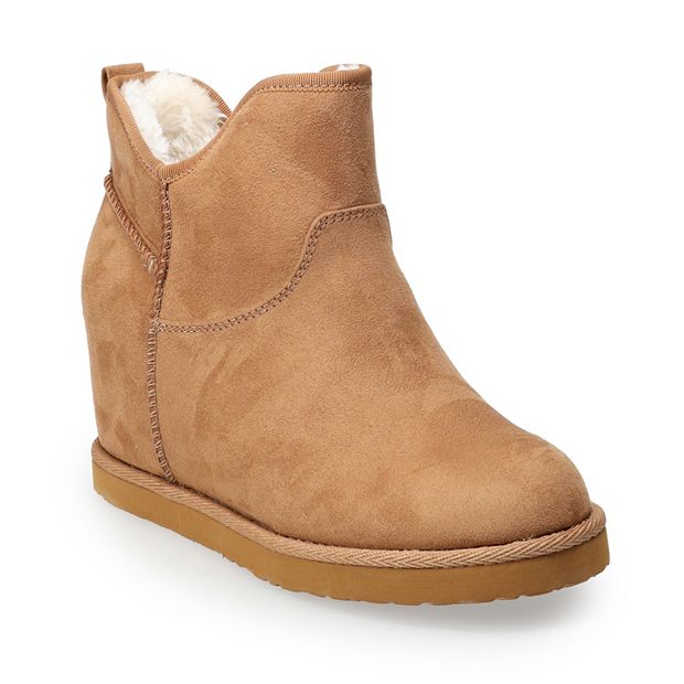 Hidden wedge store ankle boots