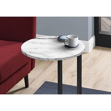 Monarch Faux Marble End Table