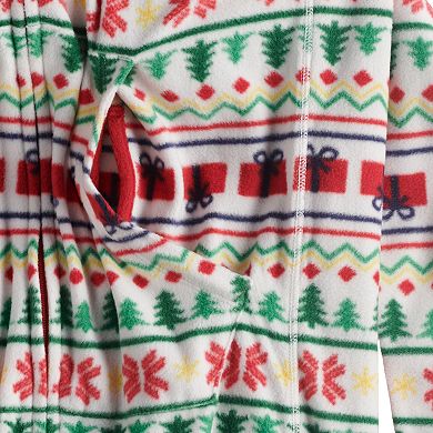 Kids 4-20 Jammies For Your Families?? Christmas Kitsch Adaptive Fairisle Footless Pajamas