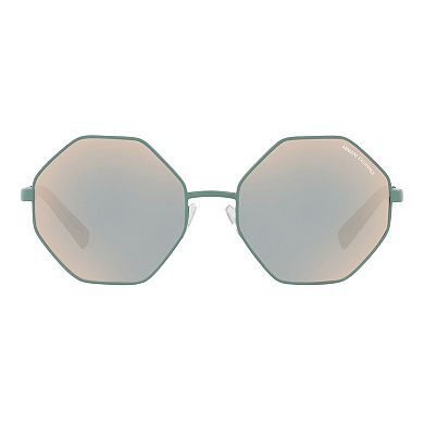 Women's Armani Exchange AX2035S Octagonal Mirrored Sunglasses