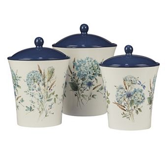 Certified International Bohemian Blue 3 pc Canister Set