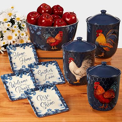 Certified International Indigo Rooster 16-pc. Dinnerware Set