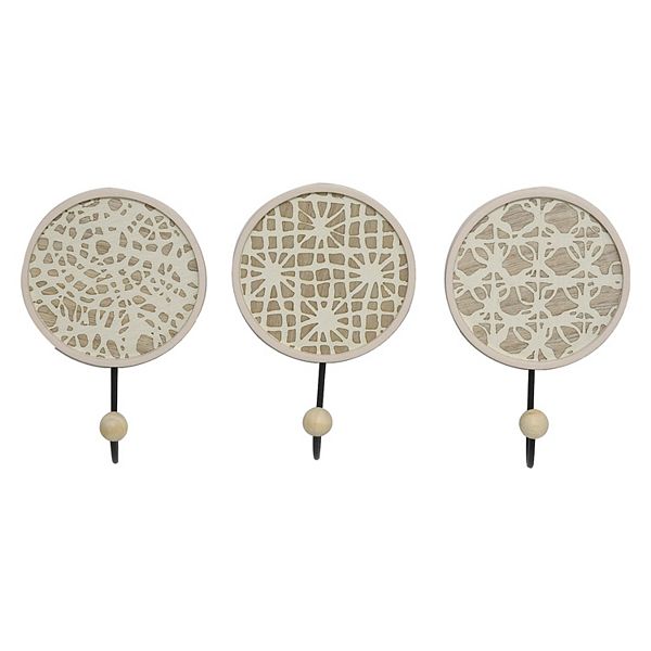 Belle Maison Detailed Hook Wall Decor 3piece Set