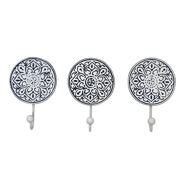 Belle Maison Medallion Hook Wall Decor 3piece Set