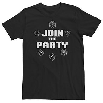 Men's Dungeons & Dragons Join The Party Dice Collage Tee