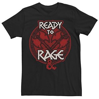 Men's Dungeons & Dragons Ready To Rage Crossed Axe Tee