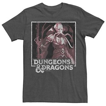 Men's Dungeons & Dragons Mindflayer Red Hue Poster Tee