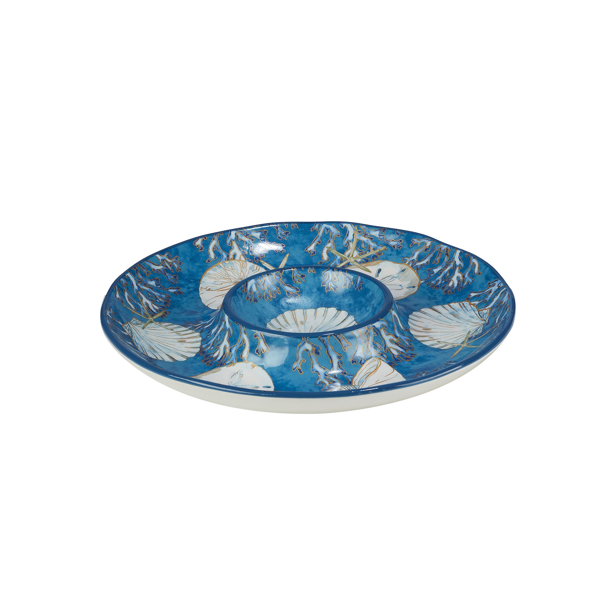 Certified International Playa Shells Chip n Dip Server, Multi